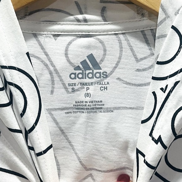 NWOT Boys Adidas Hooded Long Sleeve Top Size 8 - Picture 3 of 3